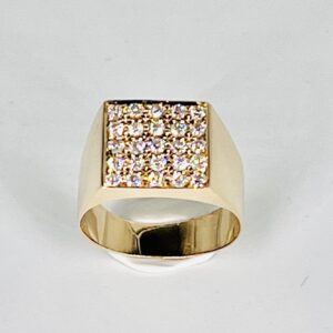 CHEVALIER ring yellow gold diamonds art. AN2818-3