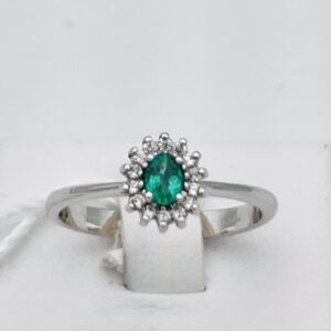 Anello smeraldo diamanti oro 750% BON TON art.AN2467-4