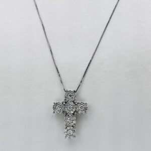 Pendente croce con diamanti art. GR391-2