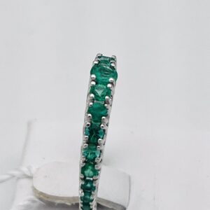 Veretta di smeraldi in oro bianco 750%  GEMME ART. AN2367-1