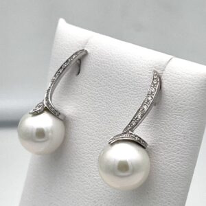 Orecchini perle oro bianco  Art.ORP253-3
