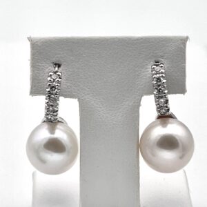Orecchini perla oro bianco  Art.ORP259-4