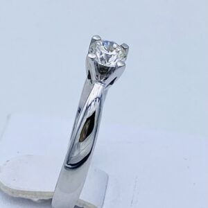 Anello solitario ROMANTIC diamanti in oro bianco 750% Art. AN 1422-1