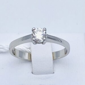 SOGNO diamond solitaire ring in white gold Art.AN2646-6