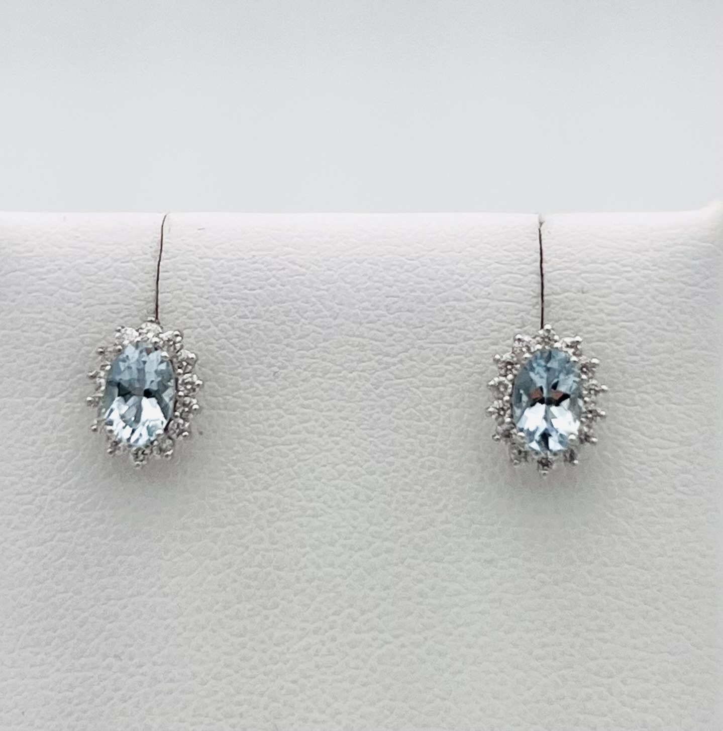 Orecchini acquamarina oro e diamanti  BON TON Art. OR1164