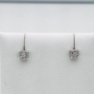 Gold Spot Light Earrings 750% and NARCISO Diamonds Art. OR1470-1