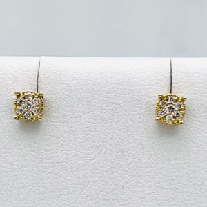 Gold Spot Light Earrings 750% and NARCISO YELLOW Diamonds Art. OR1462-1