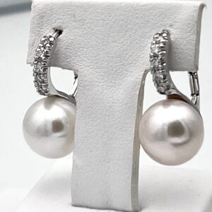 Pearl earrings white gold 750% Art.ORP259-4