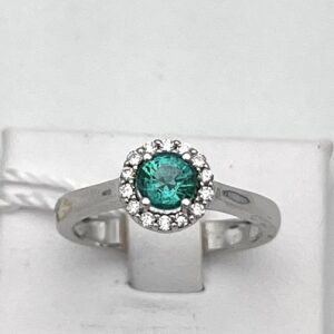 BELLE EPOQUE Emerald Diamond Solitaire Ring Art.AN1991-1