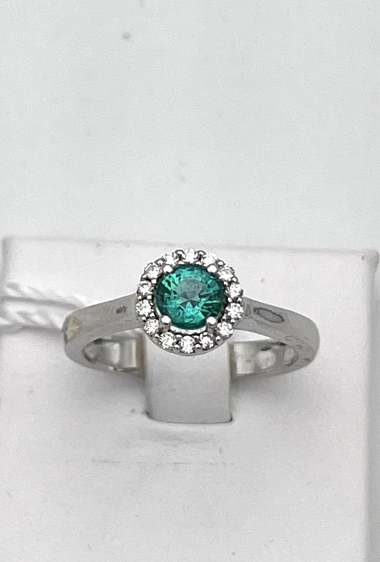 BELLE EPOQUE Emerald Diamond Solitaire Ring Art.AN1991-1