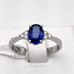 Sapphire and diamond ring in 750% gold ART. AN2677