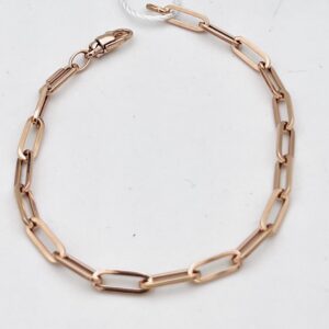 Rose gold chain knit bracelet Art.BRCAR1