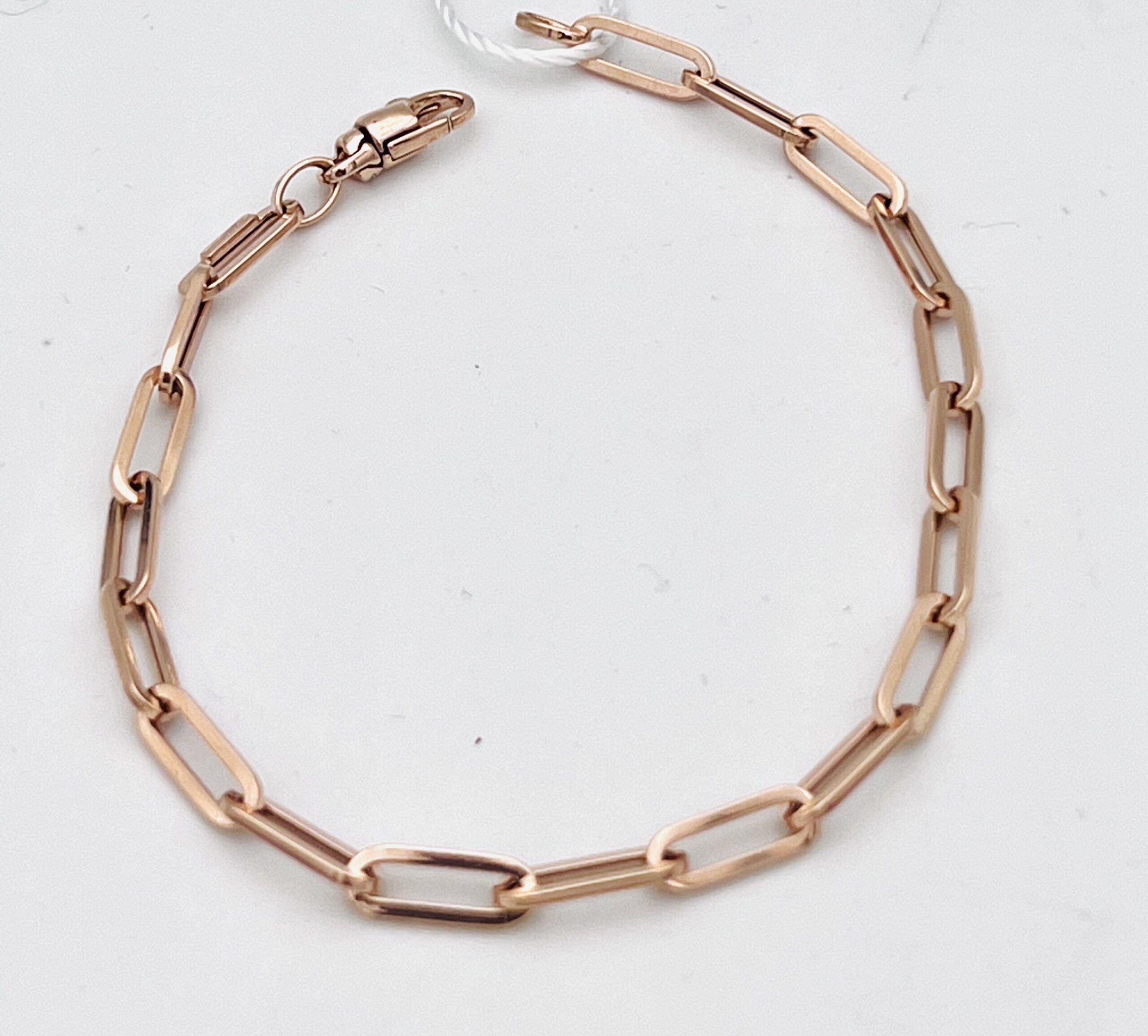 Rose gold chain knit bracelet Art.BRCAR1