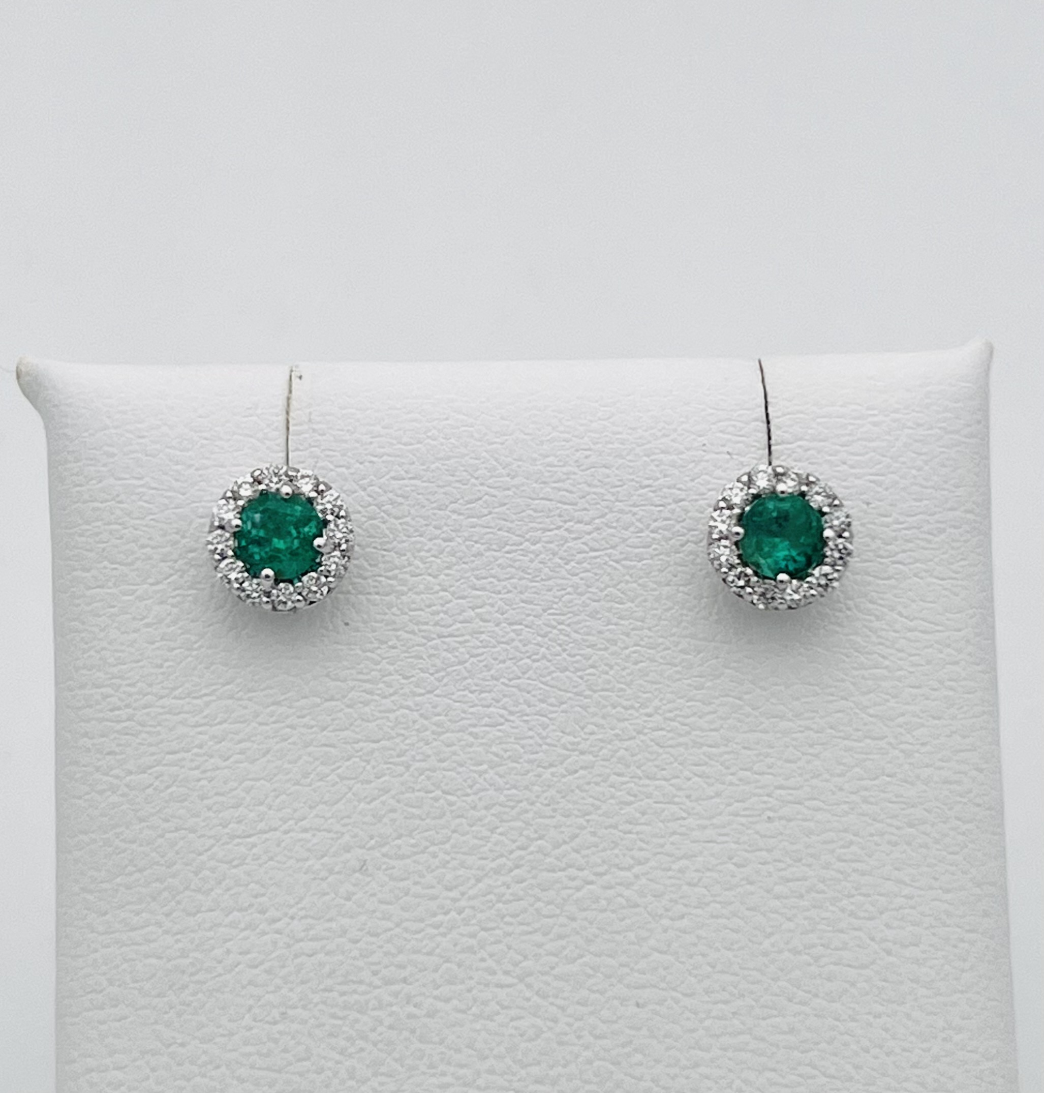 Orecchini con smeraldo diamanti e oro BELLE EPOQUE Art. OR769