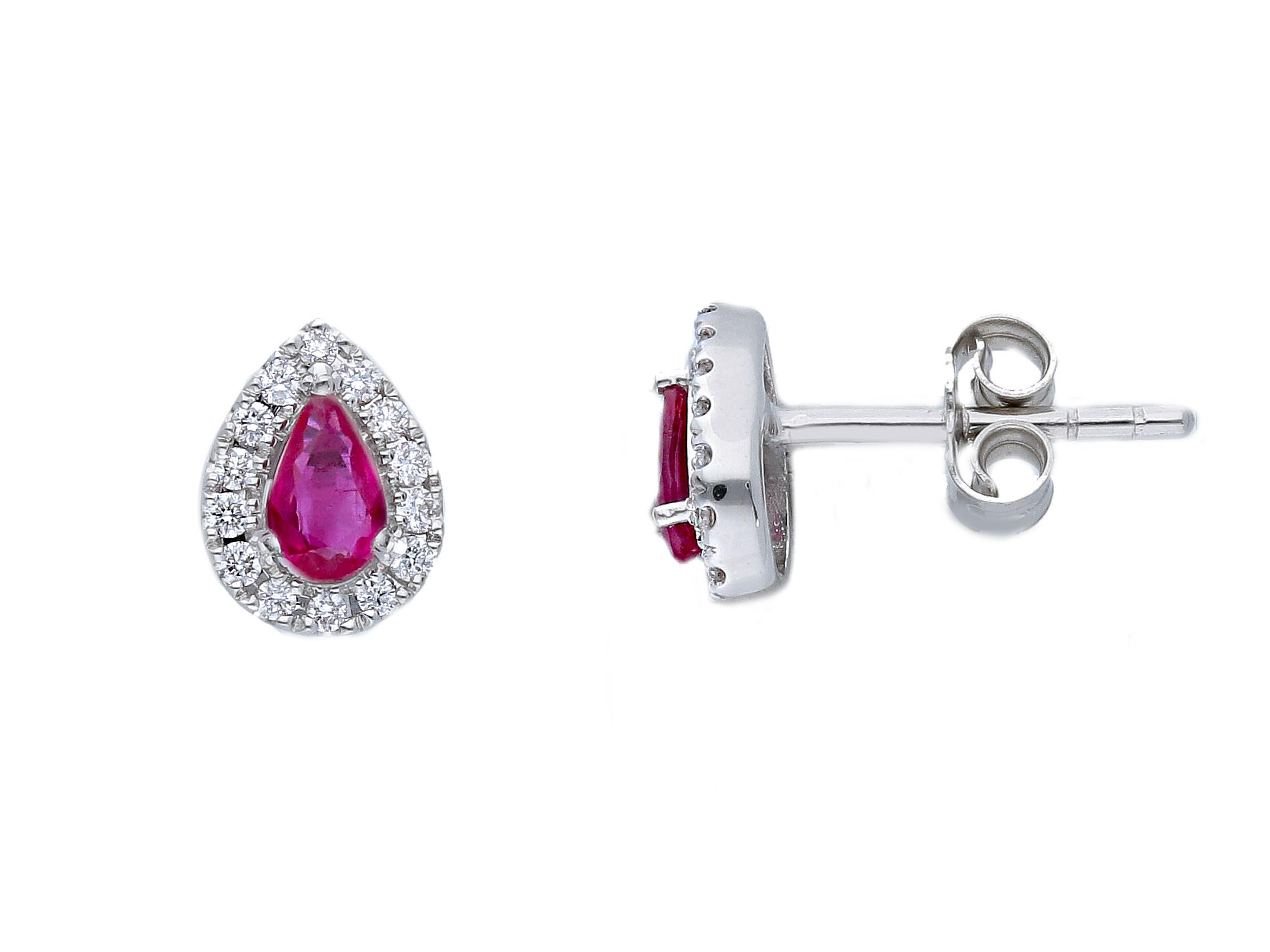 Orecchini rubini e diamanti Art. 225828