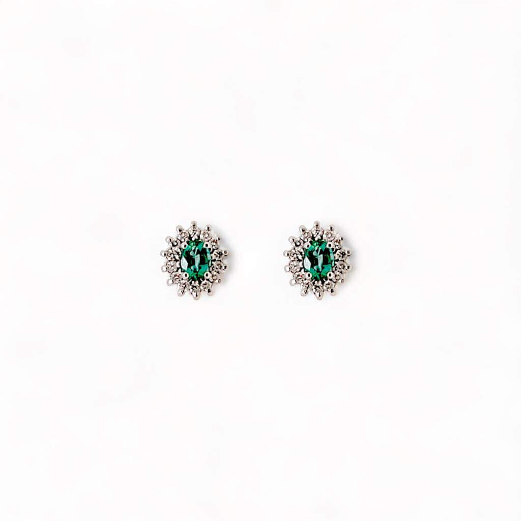 Emerald and diamond earrings Art.OR1513-1