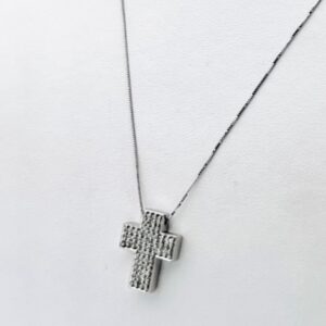 Pendente croce con diamanti art.GR437