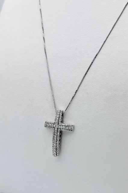 Cross pendant with diamonds art.GR420