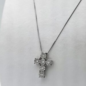 Pendente croce con diamanti art. GR391-2