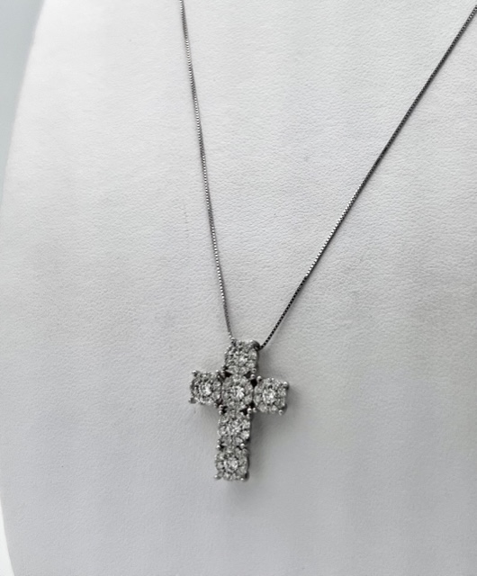 Cross pendant with diamonds art.GR391