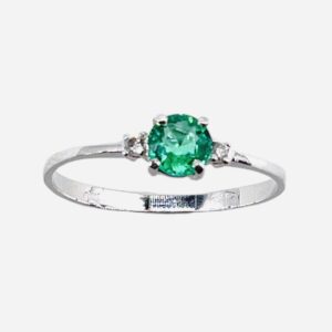 GEMSTONE emerald diamond ring Art. AN2974