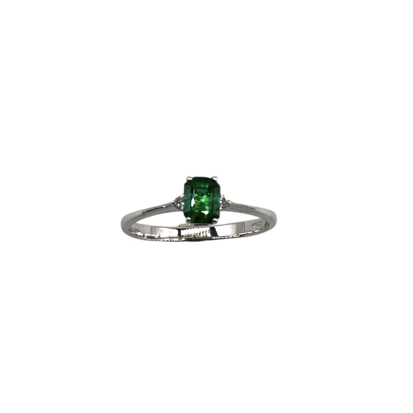Emerald and diamond ring 750% gold GEMME Art.AN2560-3