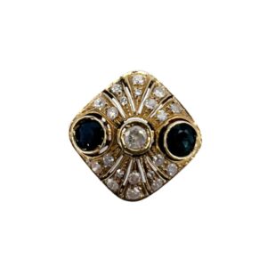 Anello vintage epoque zaffiri in oro Art. TOPAN12