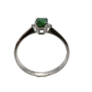 Anello smeraldo e diamanti oro 750% GEMME Art.AN2560-3