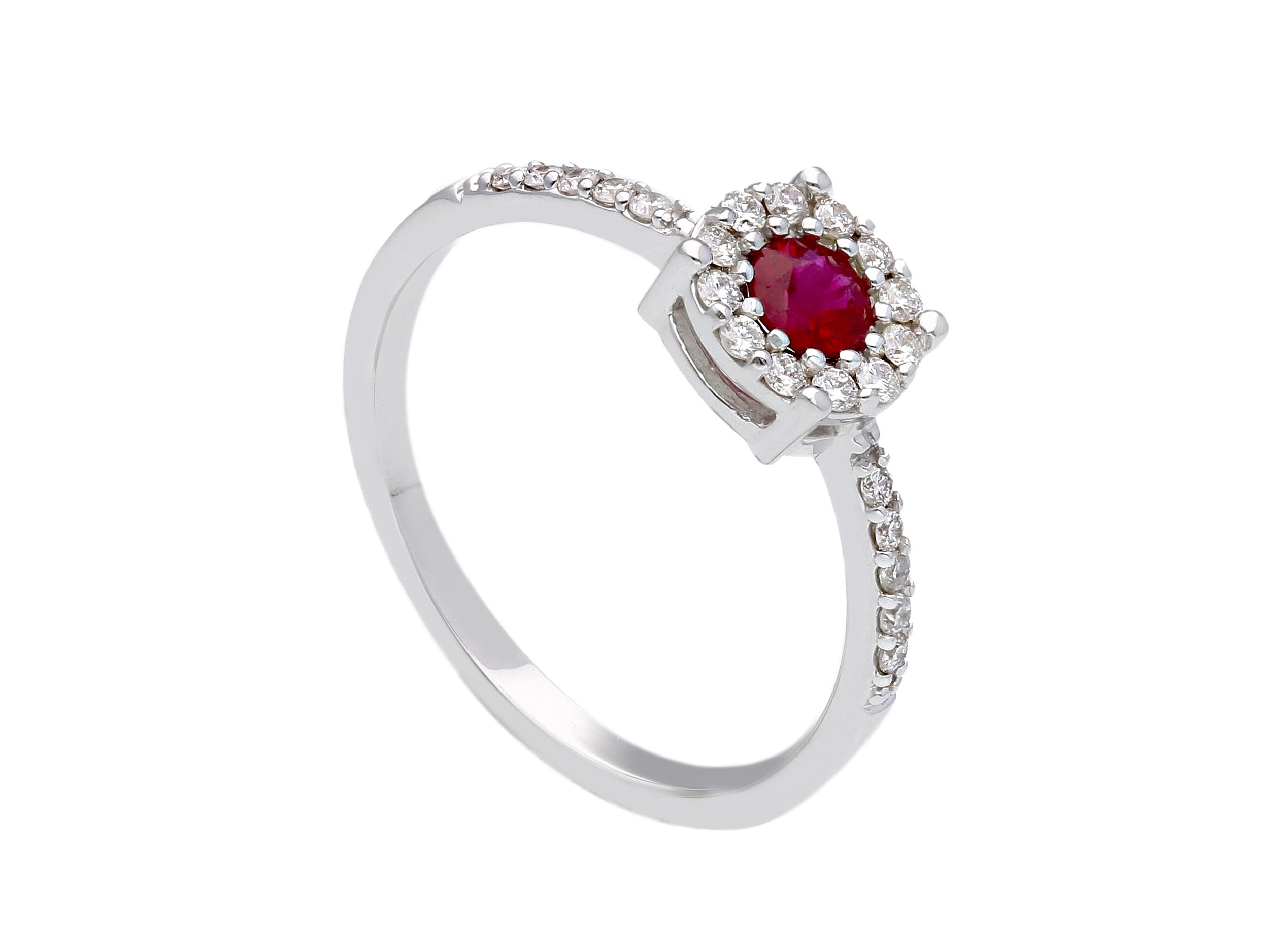 Ring Ruby and diamonds in gold 750% BELLE EPOQUE Art. 264857RB