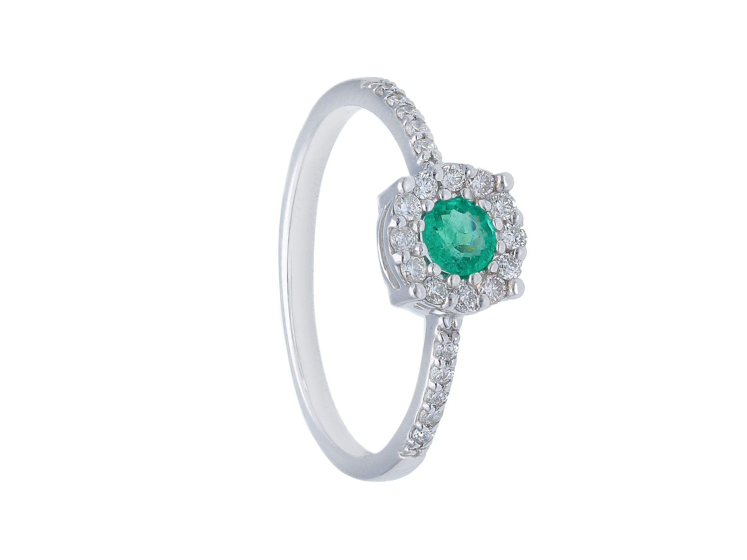 Emerald and diamond ring in gold 750% BELLE EPOQUE Art. 264857SB