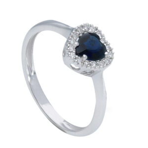 Anello zaffiro e diamanti in oro 750% BELLE EPOQUE ART. 262773ZB