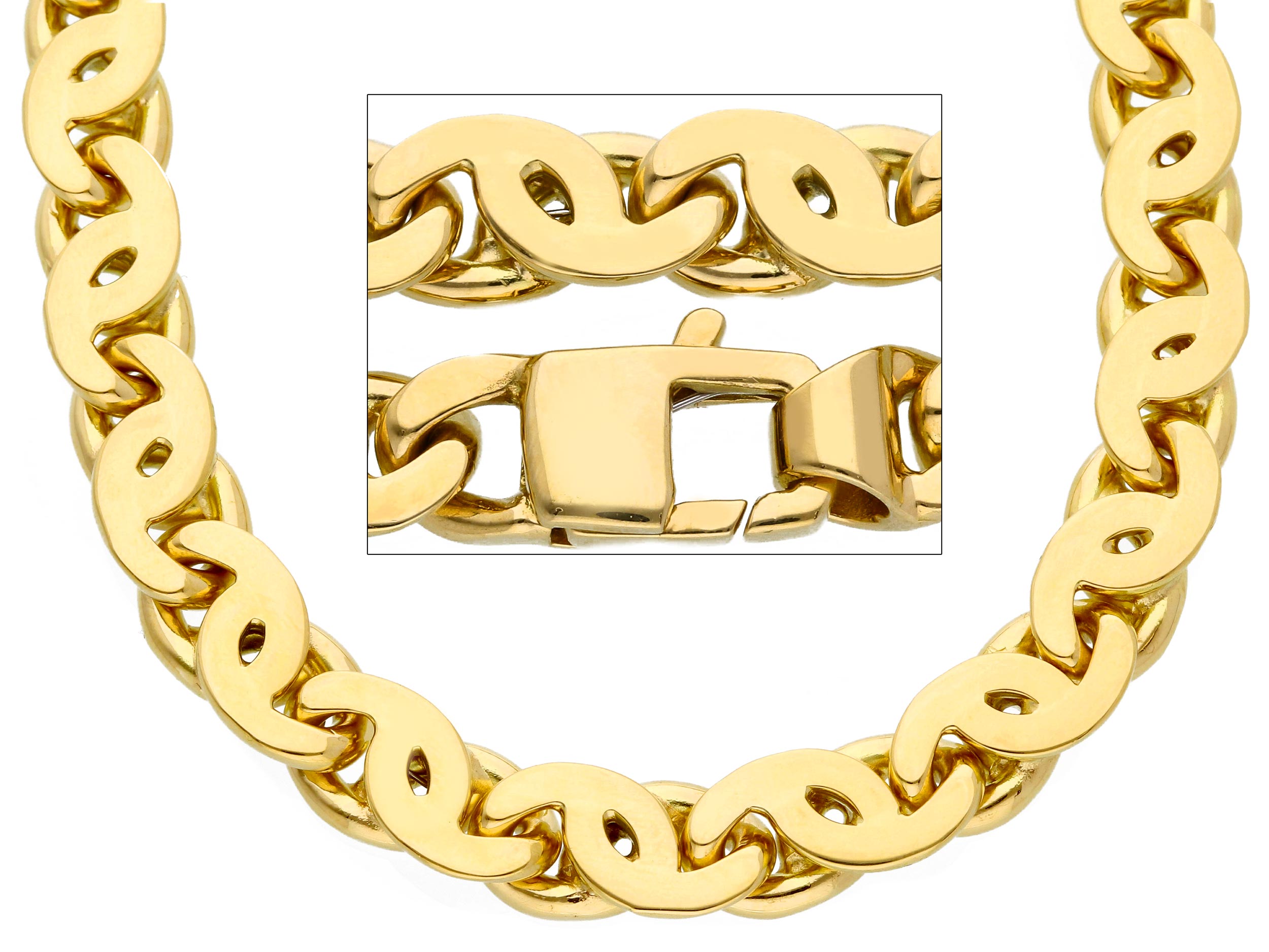 Collana catena oro massiccio 750% Gr 204,00 Art.MBM559GG50