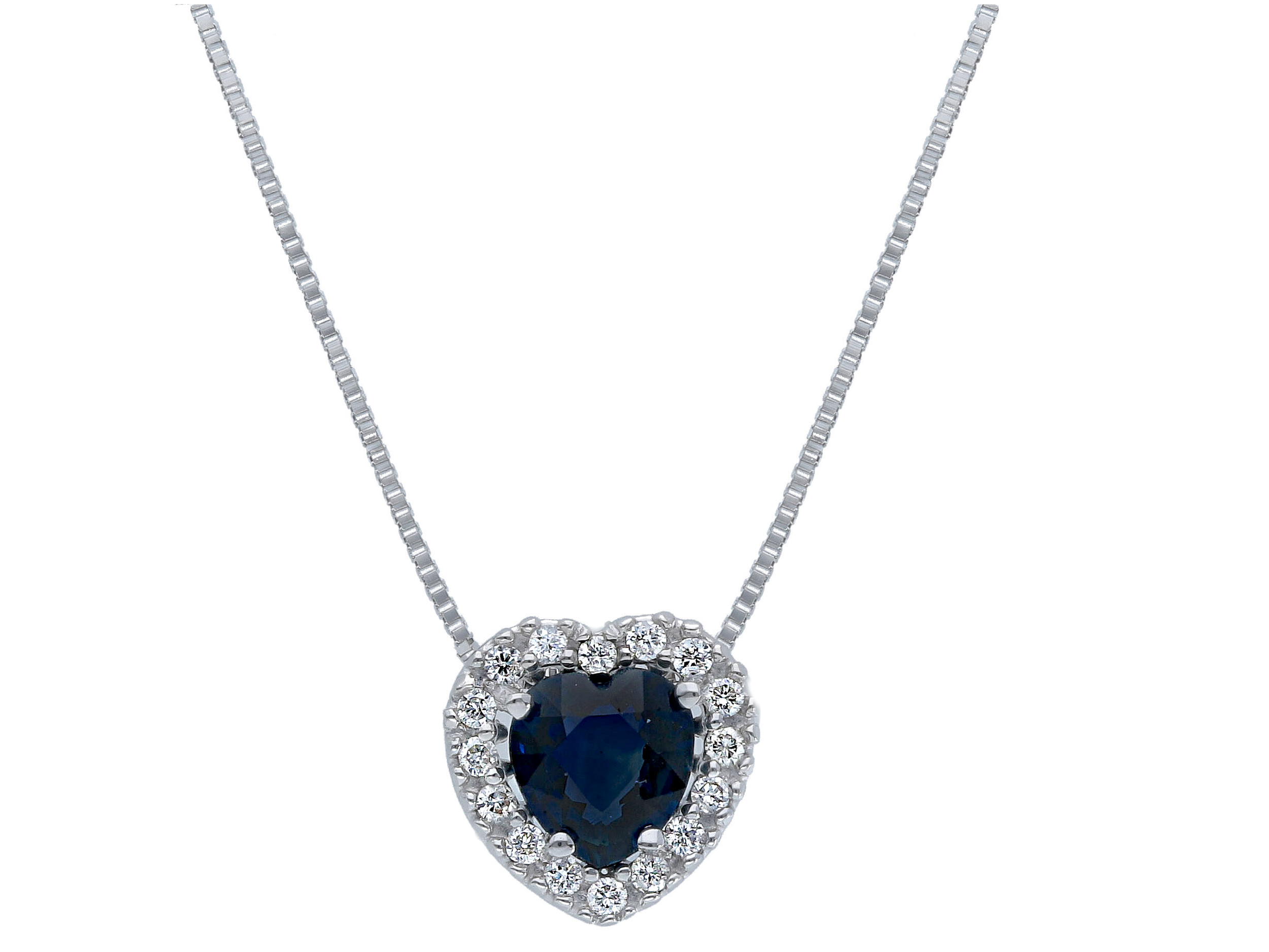 Gold Sapphire Pendant 750% and BELLE EPOQUE Diamonds Art.262852ZB