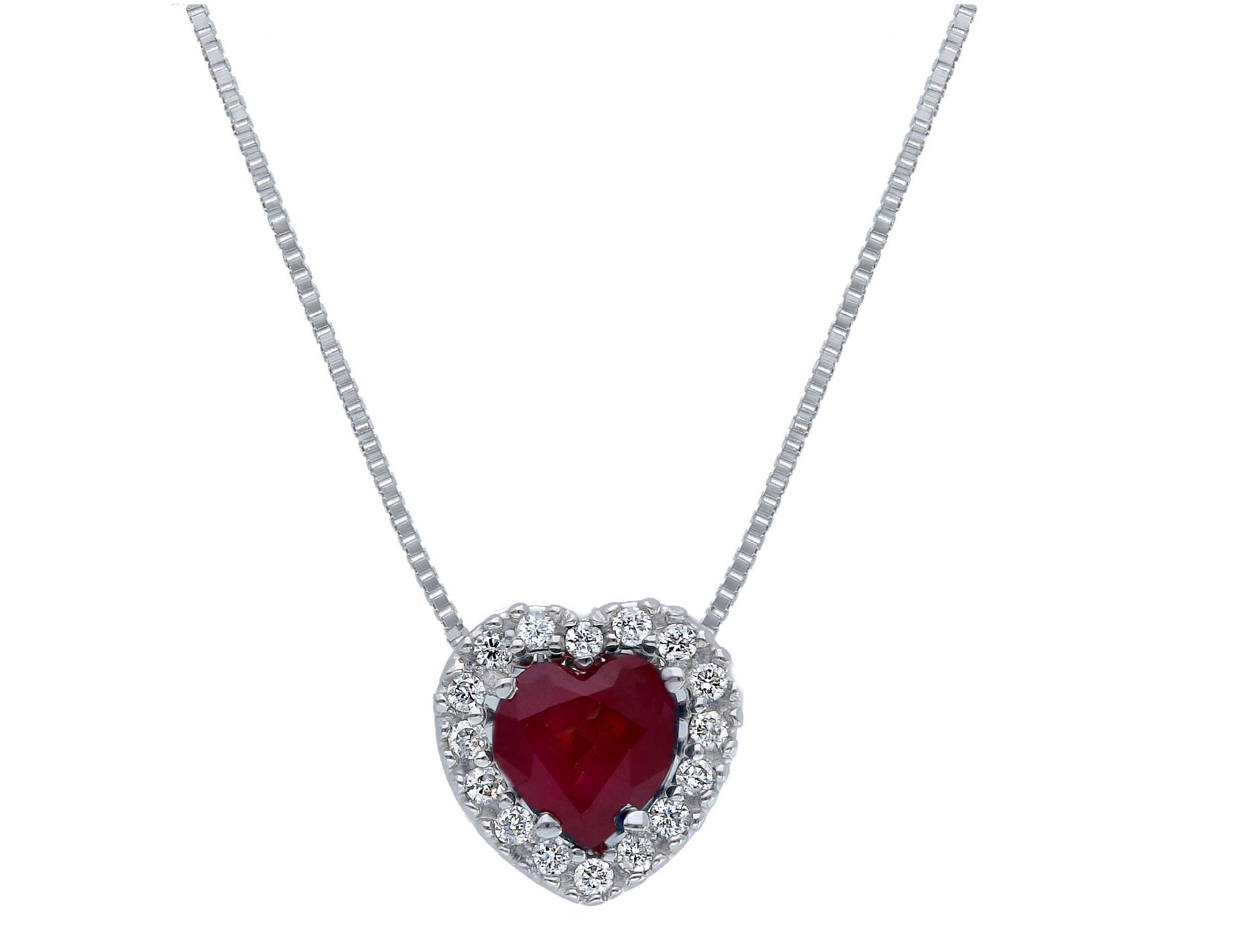 Ruby and diamond pendant BELLE EPOQUE ART.262852RB