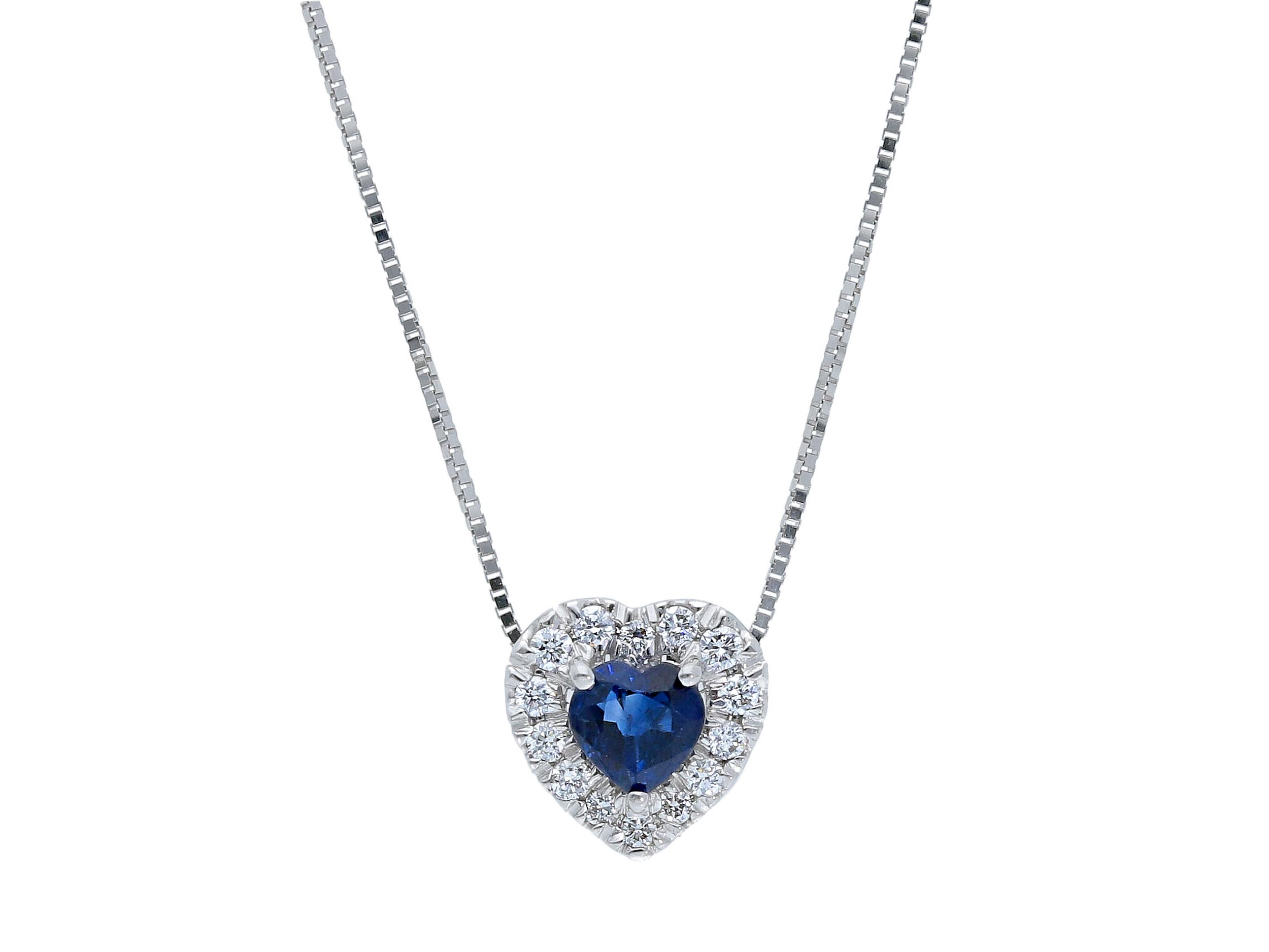 Gold Sapphire Pendant 750% and BELLE EPOQUE Diamonds Art.225831