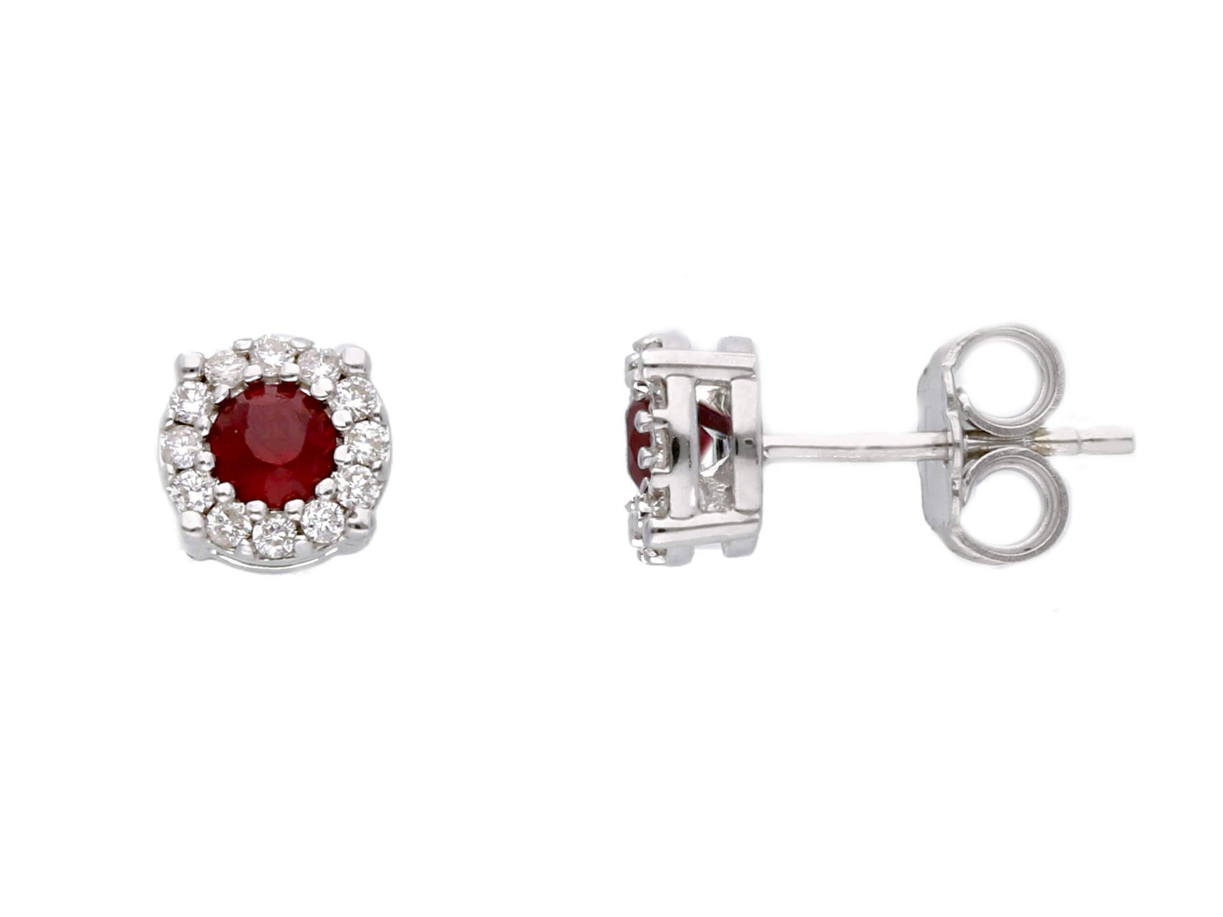 Ruby Earrings Gold and Diamonds BELLE EPOQUE Art. 264856RB