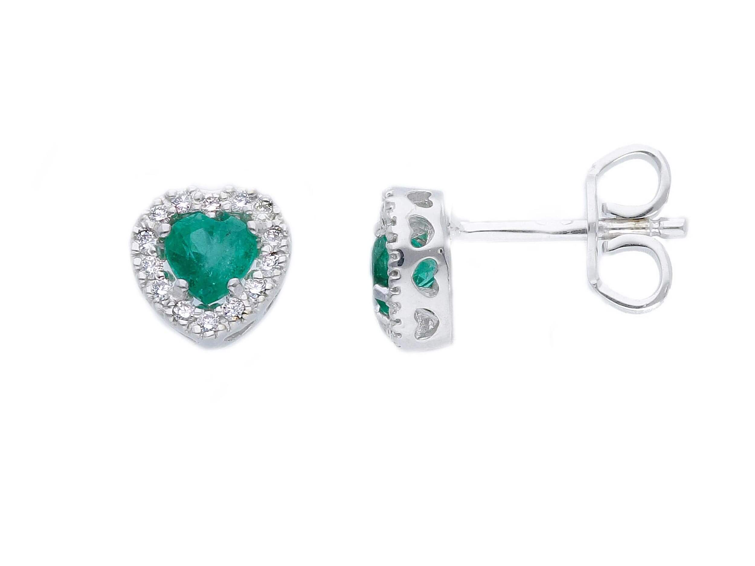 Emerald and diamond earrings BELLE EPOQUE ART.262629SB