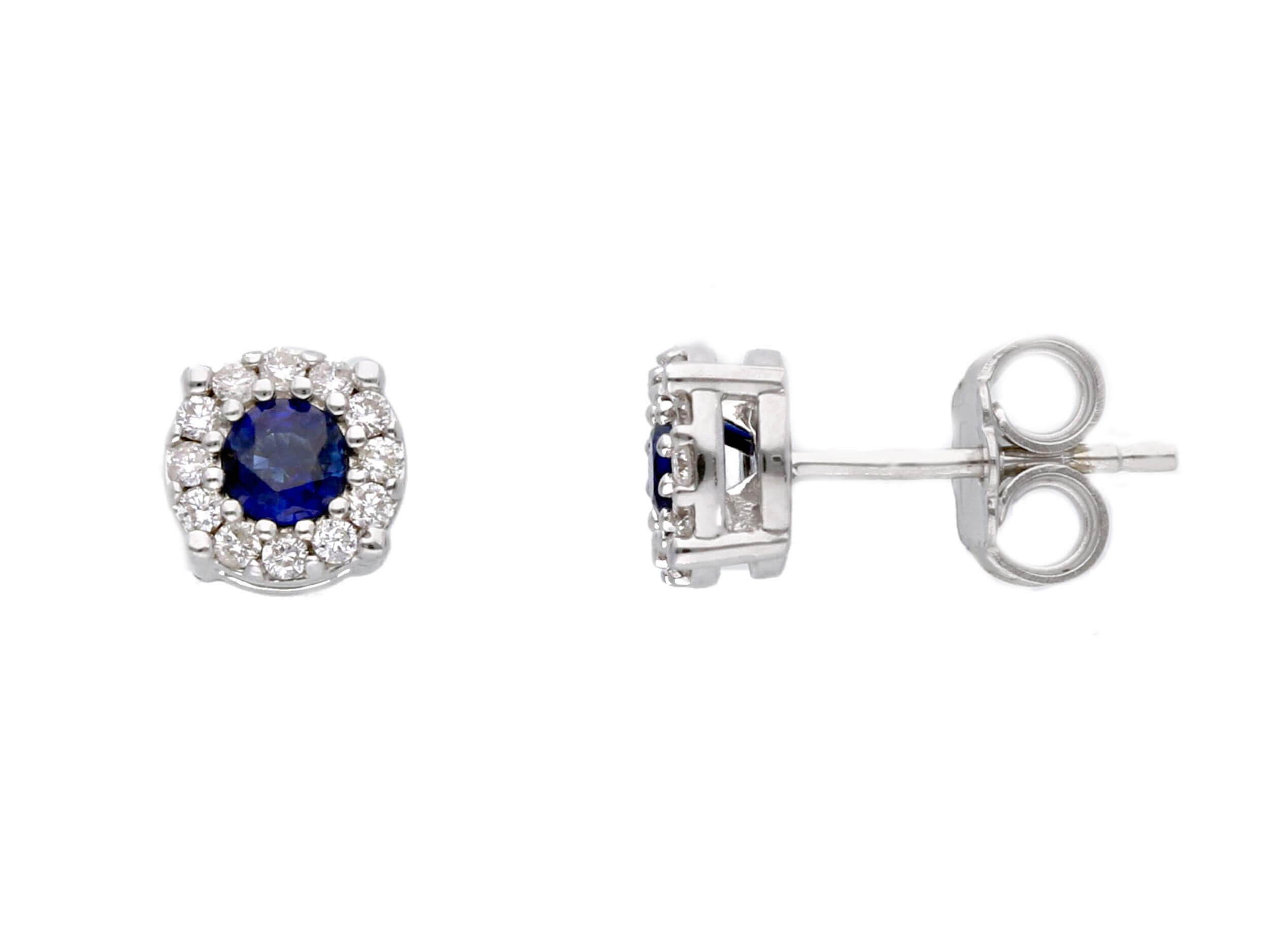Blue Gold Sapphire and Diamond Earrings BELLE EPOQUE ART.264856ZB