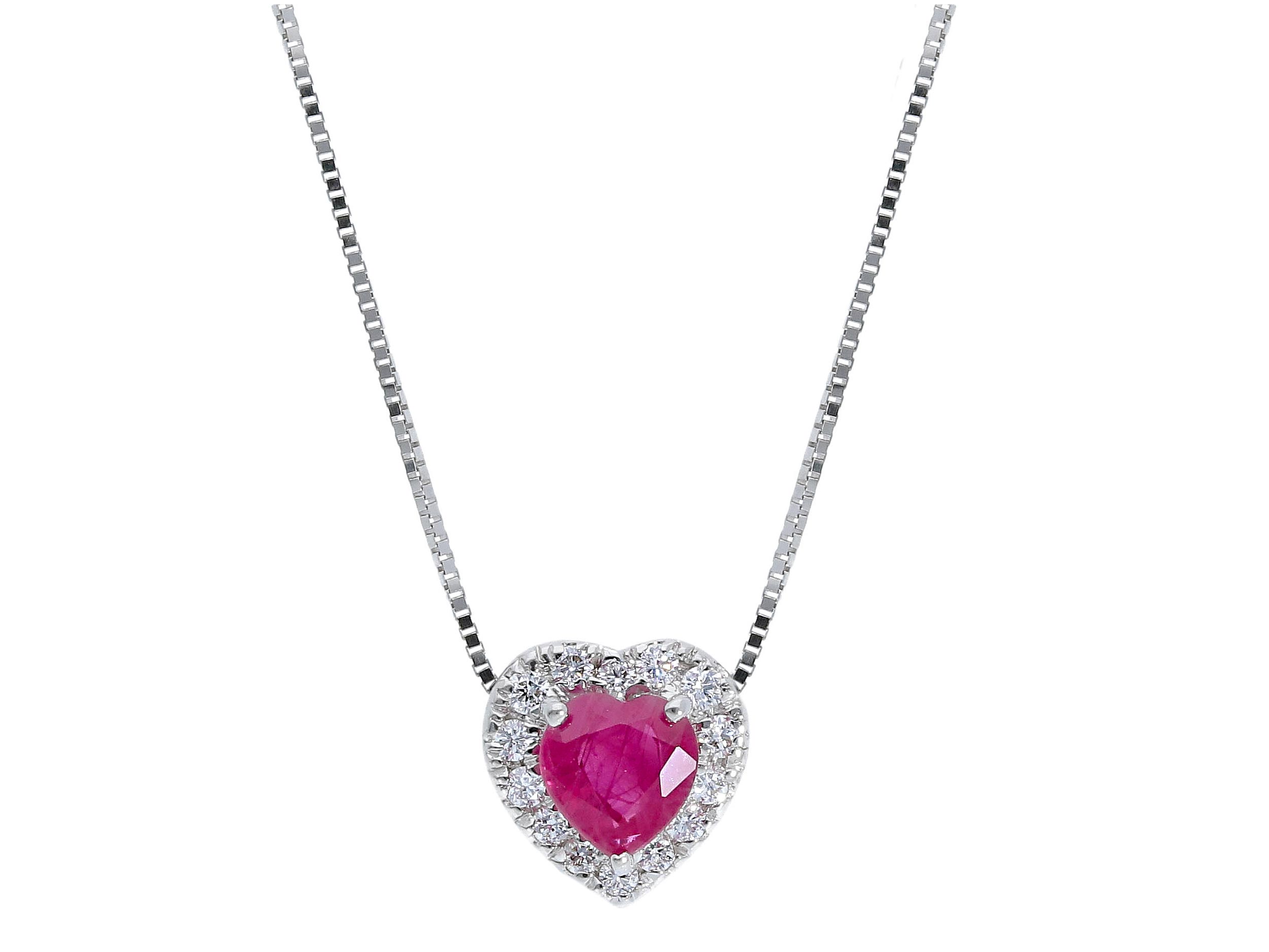 Ruby and diamond pendant BELLE EPOQUE art. 225830