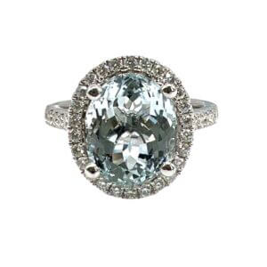 Aquamarine Ring and Diamonds BELLE EPOQUE ART.328190RW