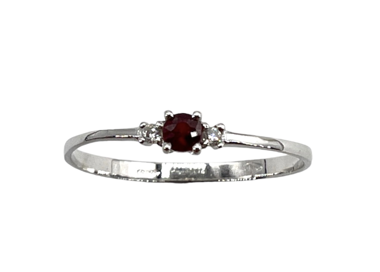 White gold GEMSTONE ruby diamond ring Art.AN2987