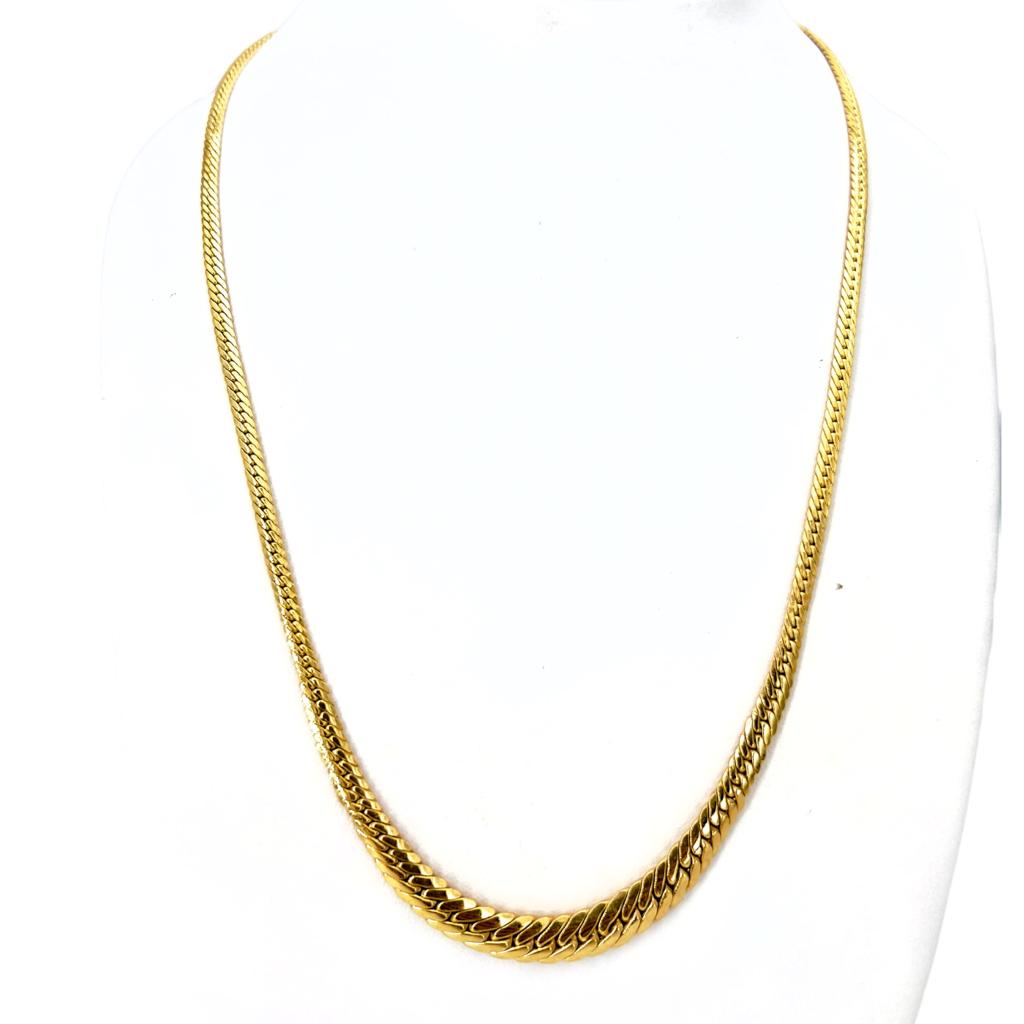 COBRA Round Necklace Yellow Gold 750% Art.GGOR4