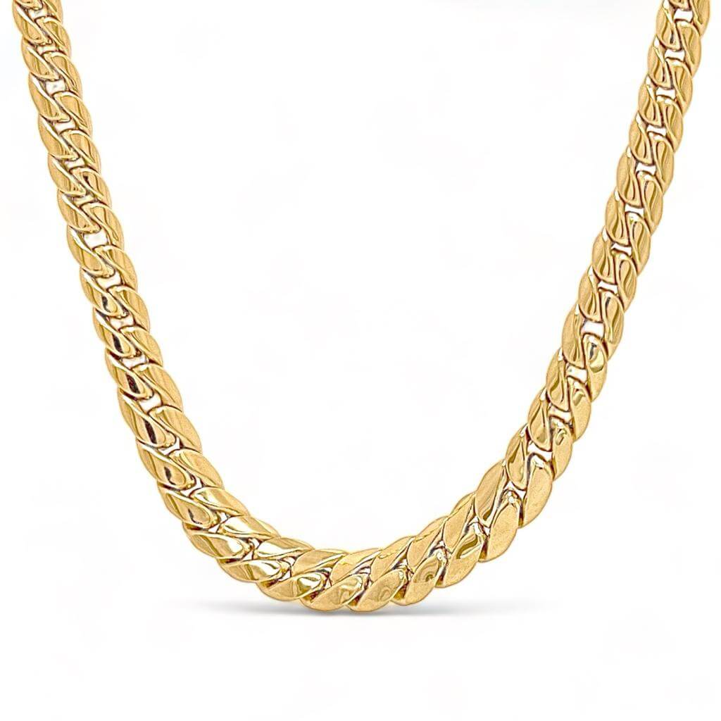 COBRA Yellow Gold Round Necklace ART.GGOR7