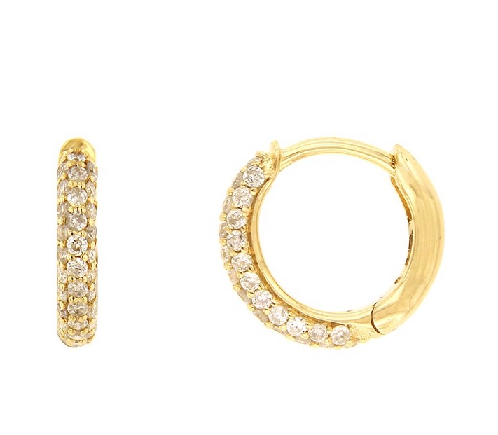 NARCISO diamond hoop earrings ART.E00958YA01