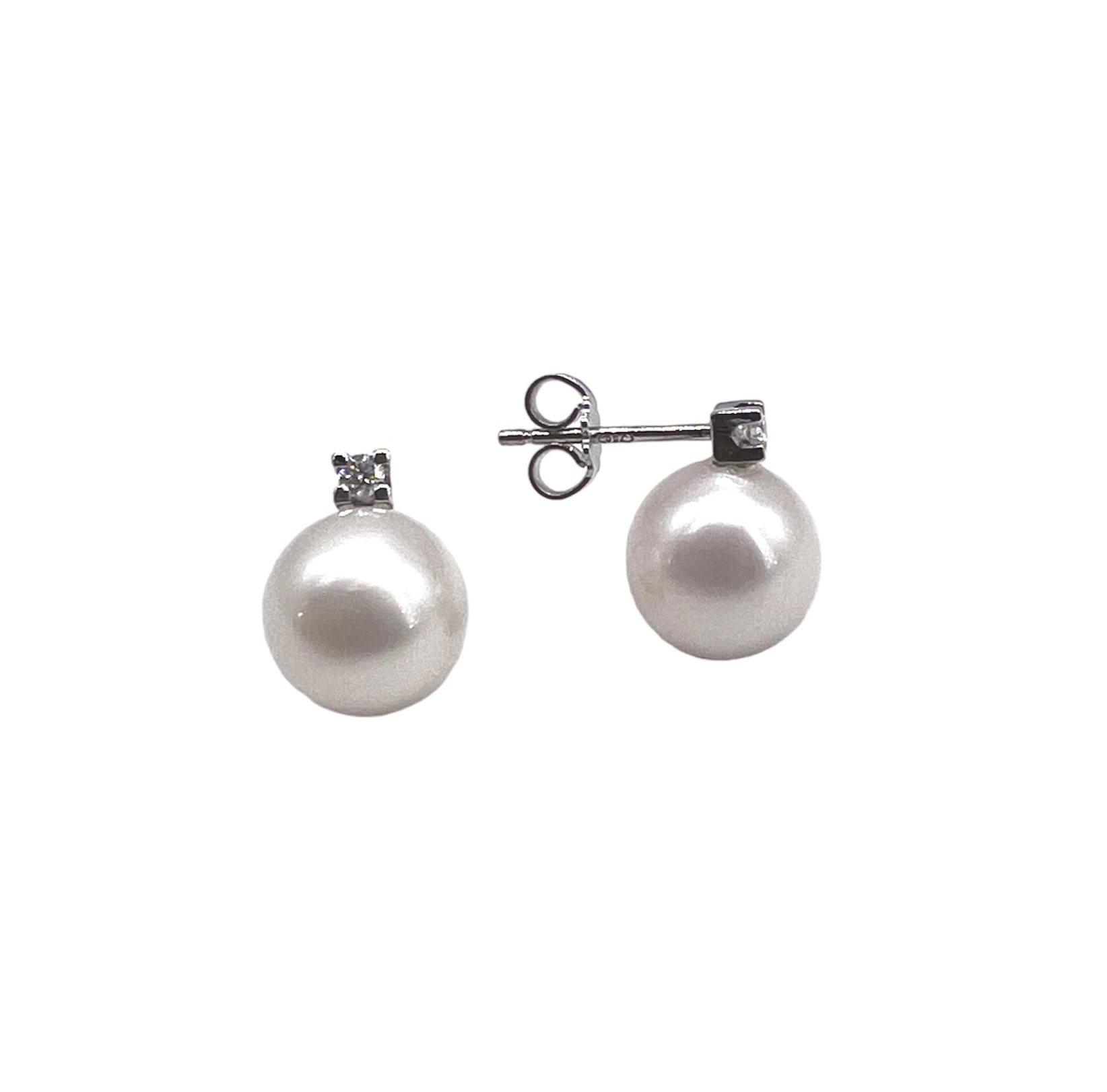 Pearl earrings white gold 750% Art.ORP245-1