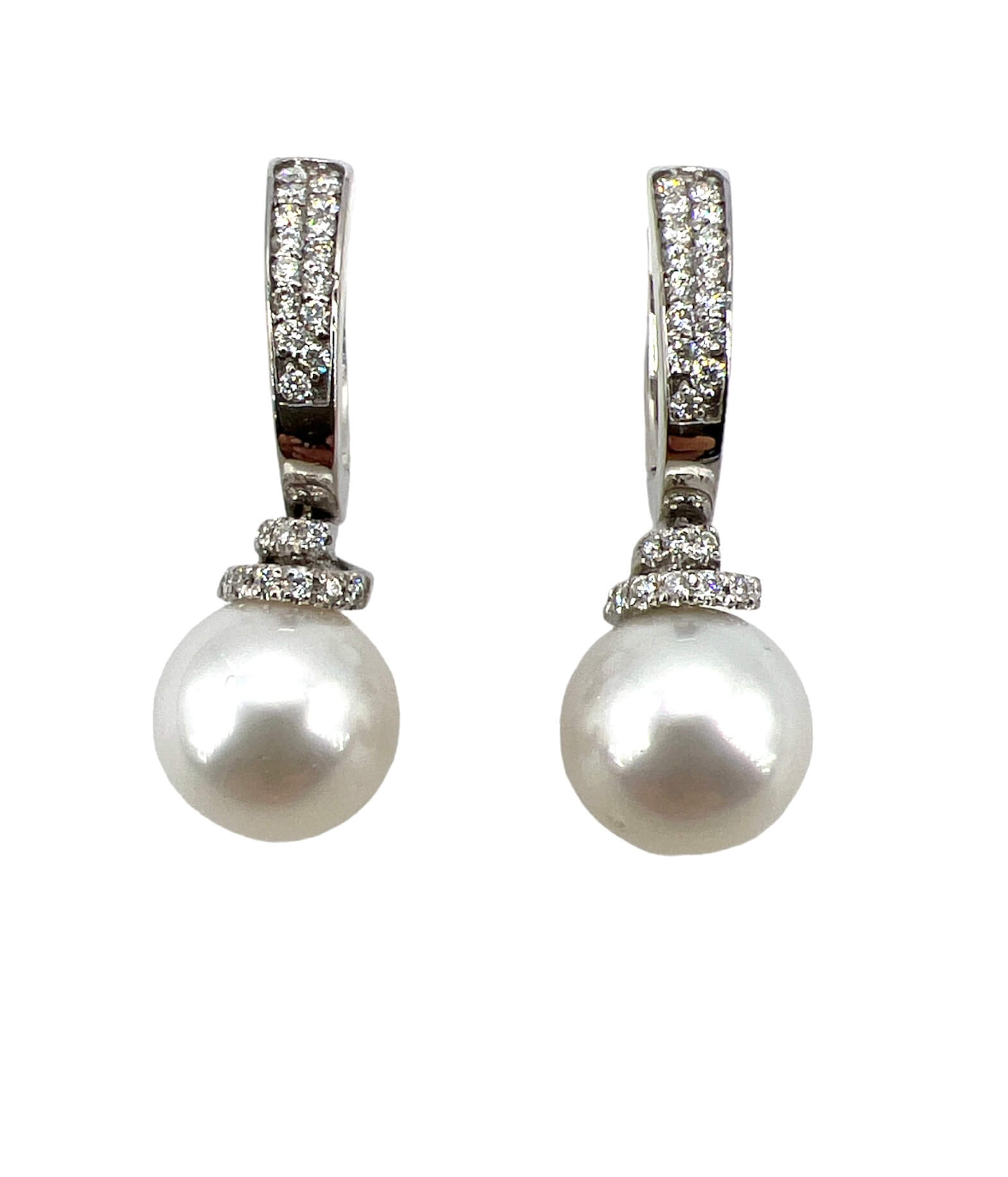 Pearl earrings white gold 750% Art.ORP263