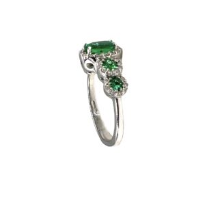 Anello veretta smeraldi e diamanti BELLE EPOQUE ART. AN2273-1