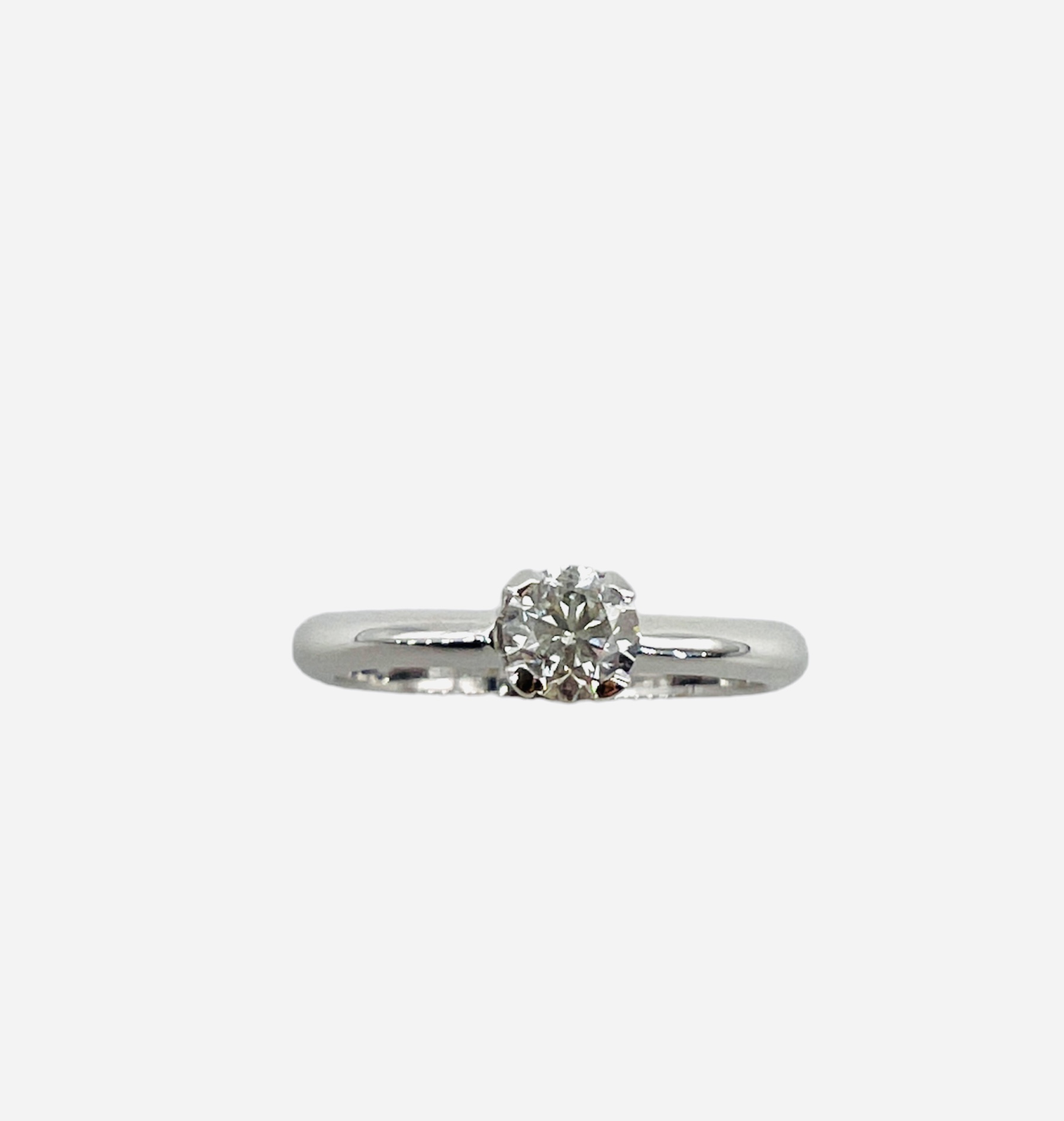 ROMANTIC White Gold 750% Diamond Solitaire Ring Art. ANSOL2