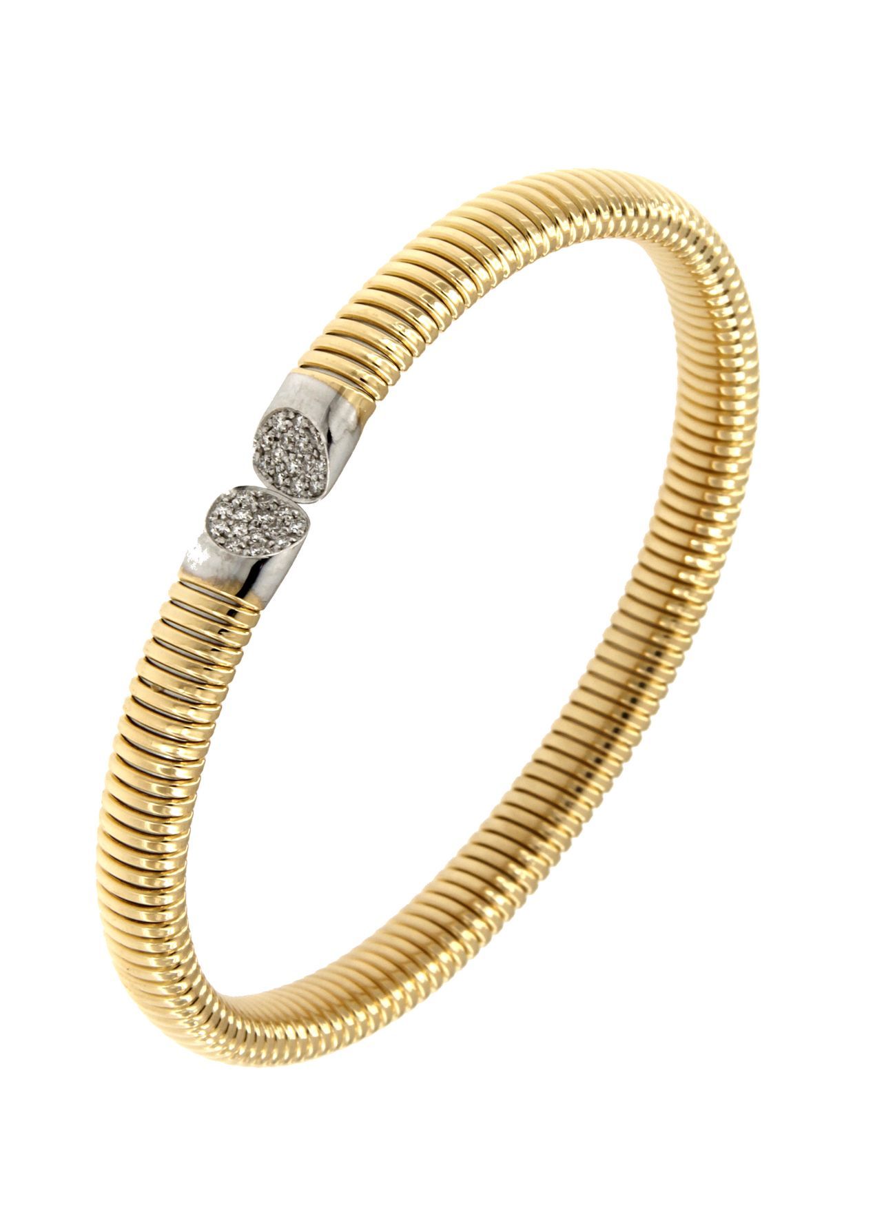 Gold and diamond bracelet GAS TUBE ART.5779