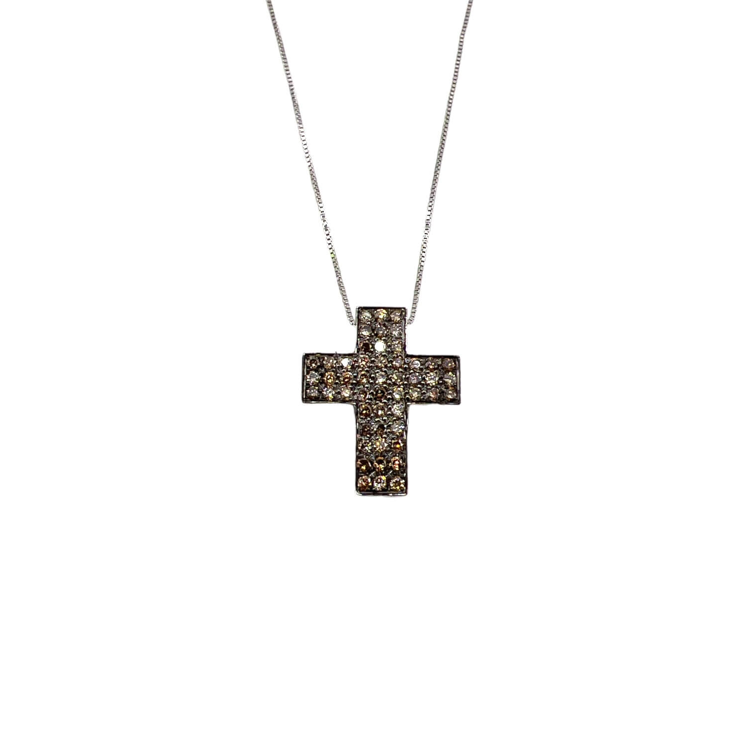 Brown diamond cross pendant Art. GR353